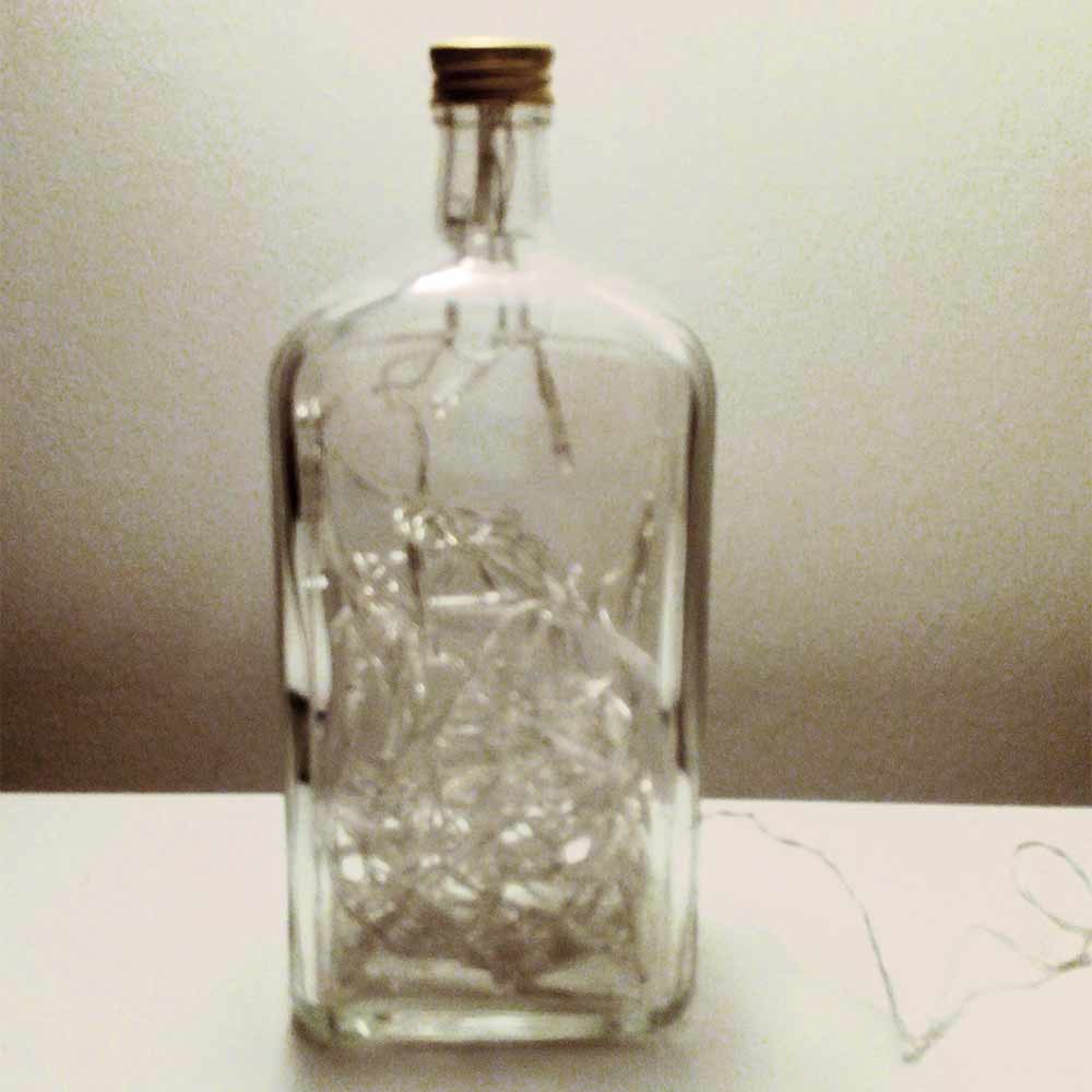 I was a bottle: Glas-Flaschen - Lampen und Leuchten, Laternen, Gläser, Vasen und Schalen aus Glas, Led-Flaschenlampen: Sporer Punsch Flaschenlampe