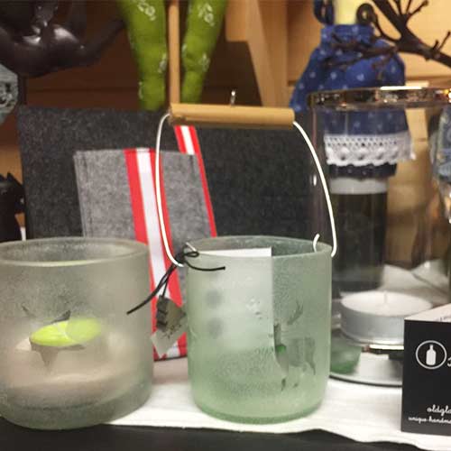 I was a bottle: Glas-Flaschen - Lampen und Leuchten, Laternen, Gläser, Vasen und Schalen aus Glas: Special Edition, Laternen mit Weihnachtsmotiven